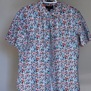 Banana Republic Linen Floral Button Up